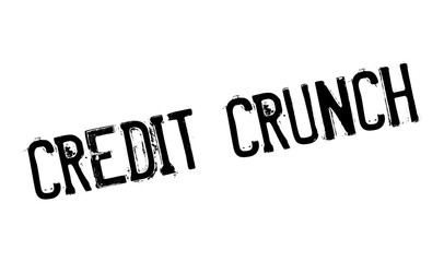 Credit Crunch rubber stamp. Grunge design with dust scratches. Effects can be easily removed for a clean, crisp look. Color is easily changed.