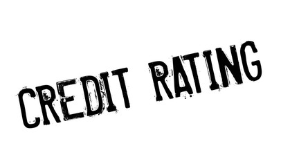 Credit Rating rubber stamp. Grunge design with dust scratches. Effects can be easily removed for a clean, crisp look. Color is easily changed.