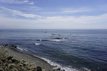 Люди  в  море. Остров  Русский .  Владивосток.