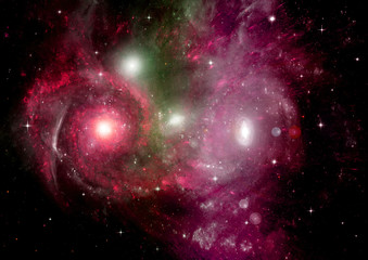 galaxy in a free space