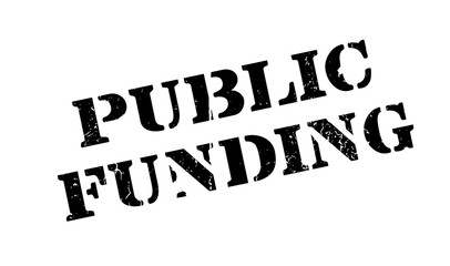 Public Funding rubber stamp. Grunge design with dust scratches. Effects can be easily removed for a clean, crisp look. Color is easily changed.
