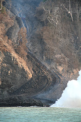 Lavafluss auf Barren Island