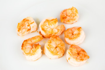 gebratene Garnelenschwänze