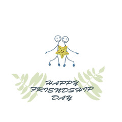 Happy Friendship day vector design. I. Usable as greeting cards, posters, clothing, t-shirt for your friends.