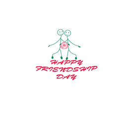 Happy Friendship day vector design. I. Usable as greeting cards, posters, clothing, t-shirt for your friends.