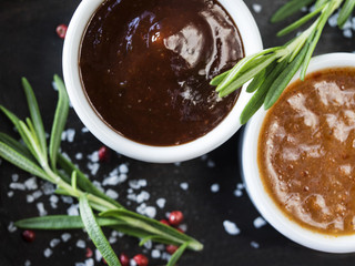 Set of sauces