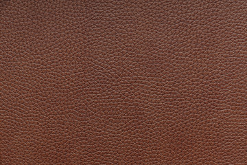 Fototapeta premium Texture of brown leather, background.
