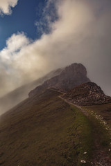 Amazing Mountains. Highlands of the Karwendel in the european Al