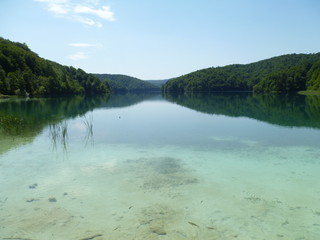 Fototapeta na wymiar parc national des lac de plitvice en croatie
