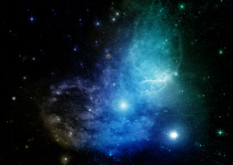 galaxy in a free space