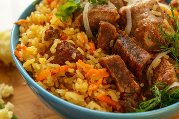 Pilaf is a traditional dish of Asia
