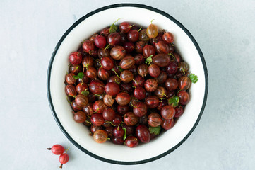 Red gooseberries