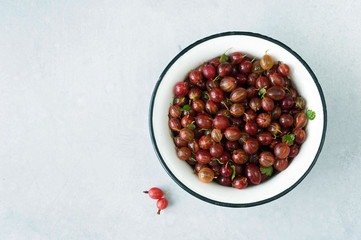 Red gooseberries