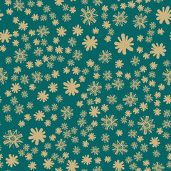 Green Seamless Childish Print