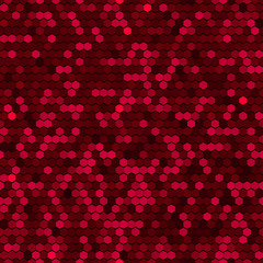 Abstract Red Seamless Vector Cell Pattern.