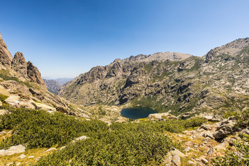 Lac de Melo above Restonica valley in Corsica