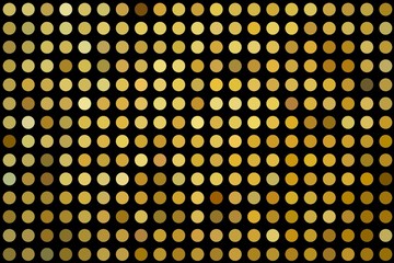 Pattern of gold circles as the background texture