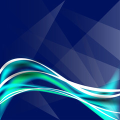 dark blue abstract background with lens flare. vector illustration.