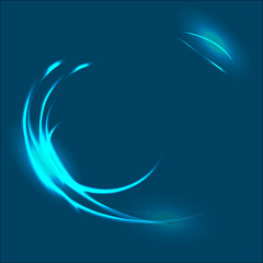 dark blue abstract background with flares. vector illustration.