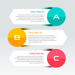 Abstract infographics number options template. Vector illustration. Can be used for workflow layout, diagram, business step options, banner, web design.