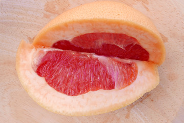 Sliced Pink Grapefruit 