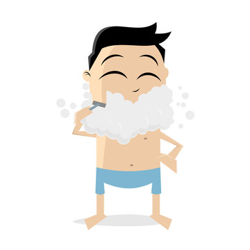 recommend clip art: clipart of a shaving man