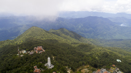 Fototapeta premium Park on the mountain in vwietnam in the city of Danang. Ba Na Hills Park