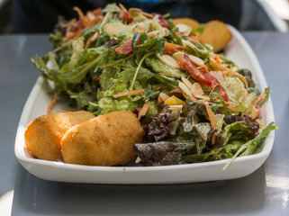 Salad on a plate