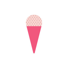 Ice cream in flat style. Vector illustration