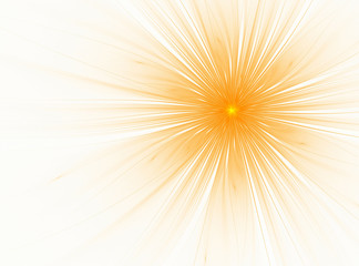 Obraz premium Abstract fractal flower sun on a white background