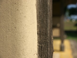日本の古民家　土壁