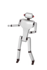 3d illustration of dancing robot