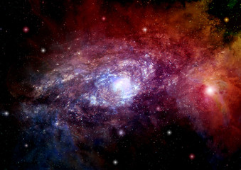 galaxy in a free space