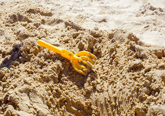 toys on beach