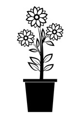 vintage flower, vector