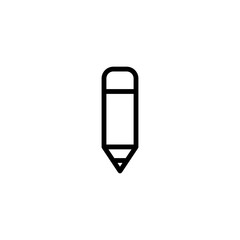 thin line pen icon on white background