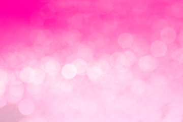 Pink gradients and white bokeh lights background