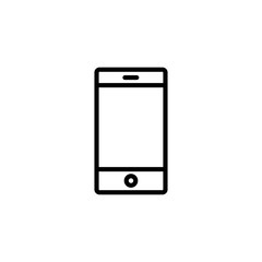 smartphone, phone, mobile, gadget, line icon black