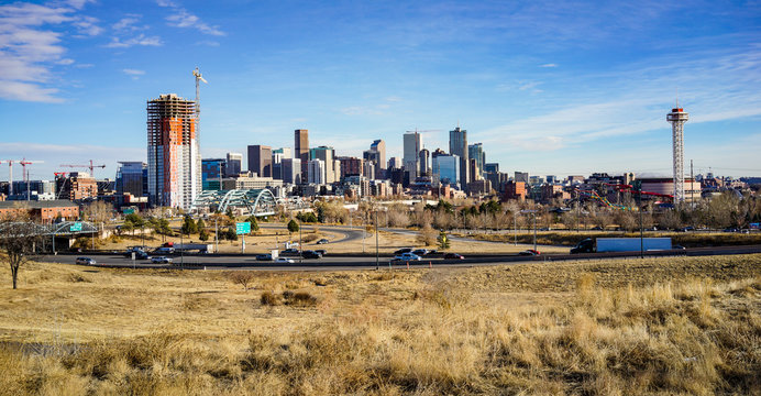 Denver Skyline Daytime, Colorado.