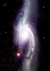 galaxy in a free space