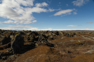 Fototapeta na wymiar lava field