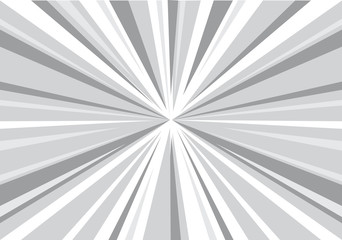 Abstract radial gray zoom speed for comic background vector illustration.