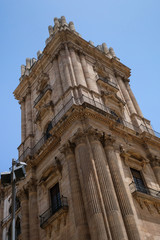 MALAGA, ANDALUCIA/SPAIN - JULY 5 : View towards the Cathedral in Malaga Costa del Sol Spain on July 5, 2017