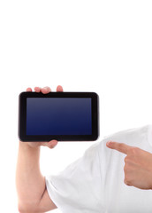 Person with Tablet