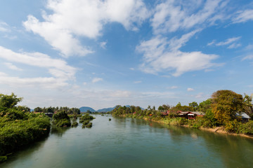 Fototapeta premium Bridge on Don Khon Laos