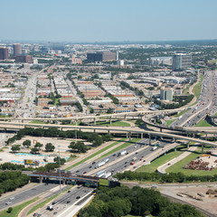 Fototapeta na wymiar View of Dallas from Reunion Tower