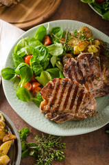 Grilled pork chops