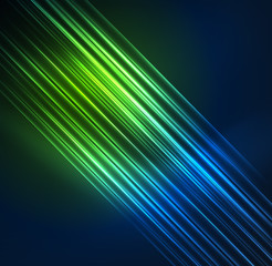 Glowing futuristic lines