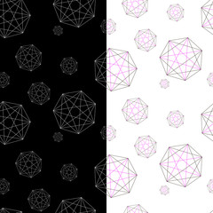 Set of two geometric patterns under the forwarding mask.