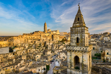 Fototapeta na wymiar Skyline of Matera, Italy